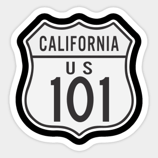 Signs - California Highway 101 wo Txt Sticker